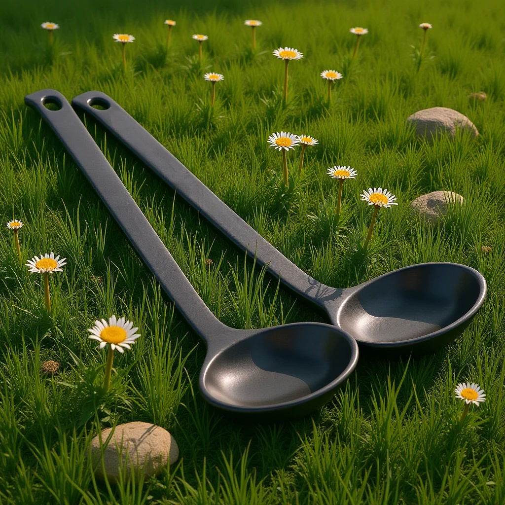 

2Pcs Turtle Shell Soup Ladle Comfortable Handle Large Kitchen Ramen Noodle Spoon for Serving Soup Dumplings and Chili Stew