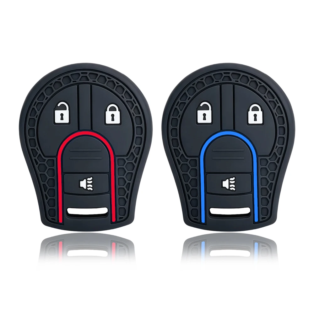 3 Buttons Remote Silicone Key Case Cover For Nissan March Tiida Altima Armada Cube Juke Maxima Pathfinder Rogue Sentra Versa
