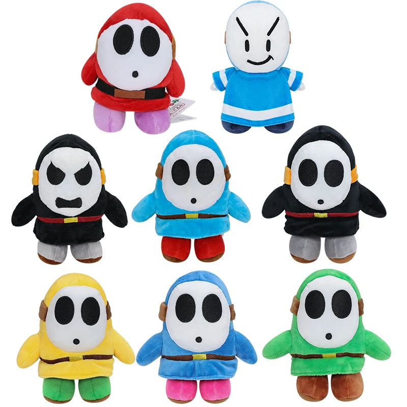 8 Styles Cartoon Mario Plush Toys Shy Guy Soft Stuffed Doll Animal Plushie Kids Birthday Xmas Gifts