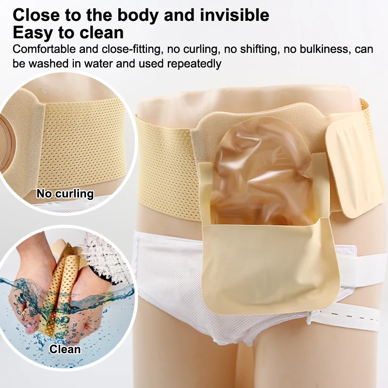 

Дышащий абдоминальный бандаж для стомы, медицинский поддерживающий пояс для талии, портативный, предотвращает парапастромическую грыжу