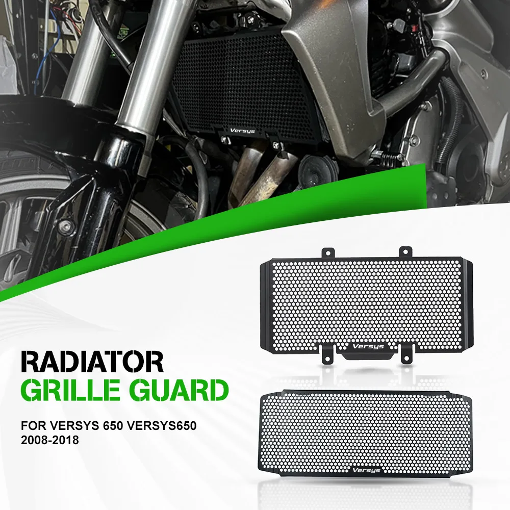 

FOR Kawasaki Versys 650 Versys650 2008 2009 2010 2011 2012 2013 2014 2015 2016 2017 2018 Radiator Grille Guard Cover Protector