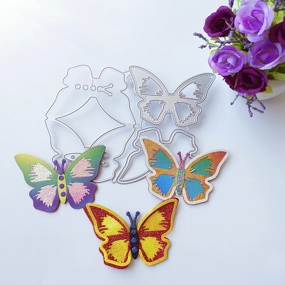 

Exquisite butterfly cutting dies scrapbook decoration embossed photo album decoration card making DIY crafts