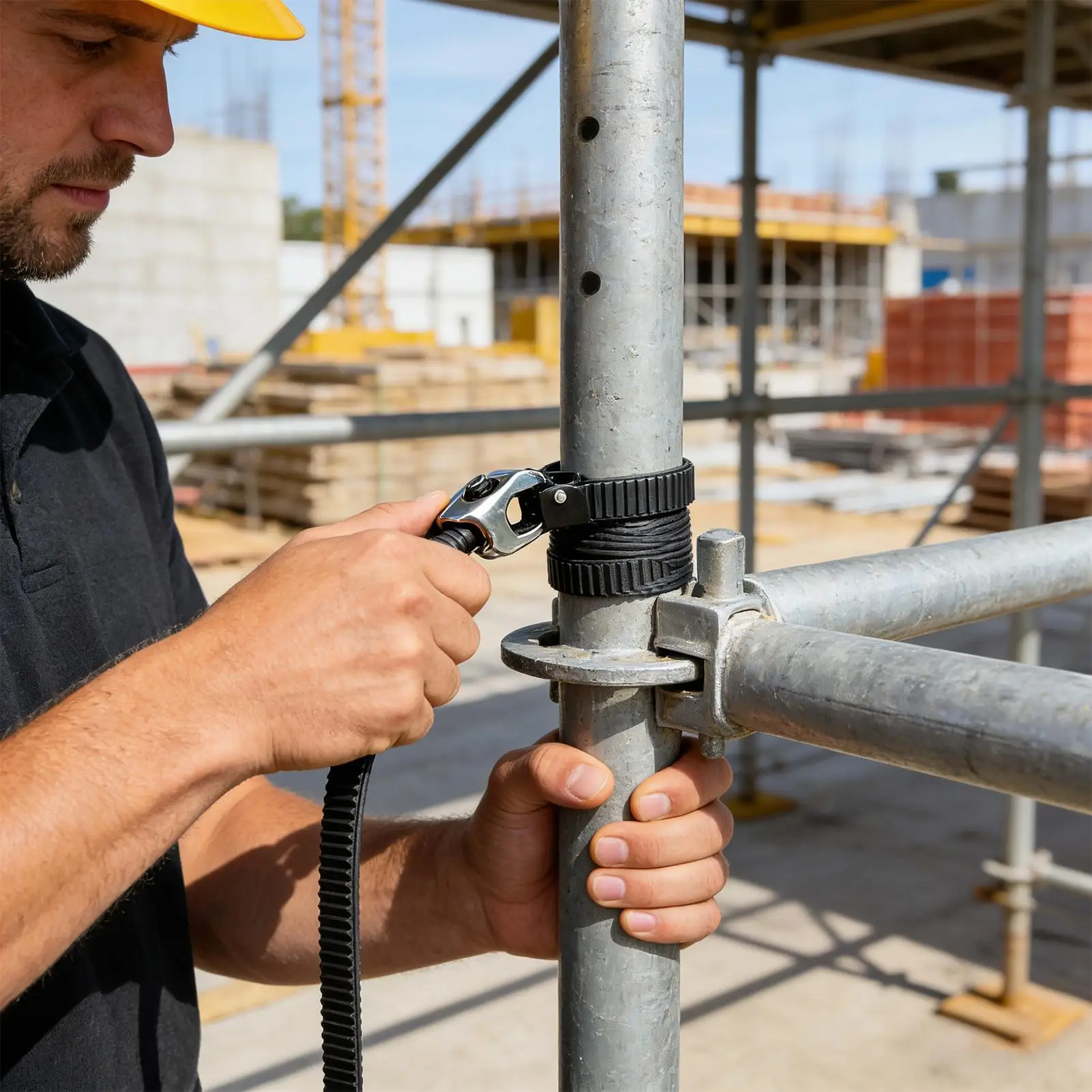 Correas de amarre de alta resistencia con trinquete, hebilla metálica segura, cincha fuerte para carga, camión, motocicleta, correa de sujeción con bloqueo de agarre