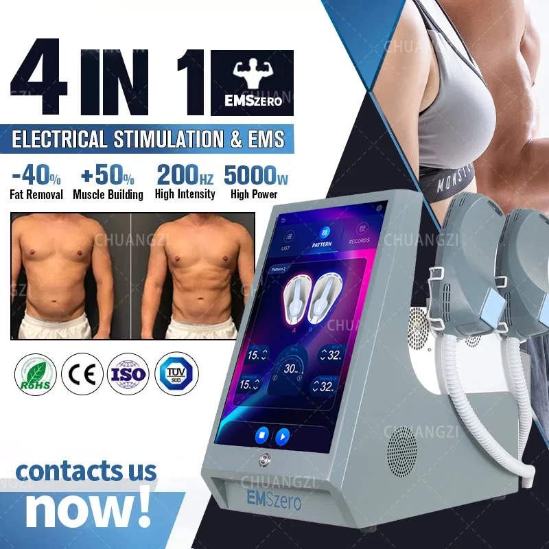 14 TESLA RF Weight Lose Machine EMS Stimulater Slimming Muscle Body Sculpt Removal Butt Build For Salon Nova EMSZERO