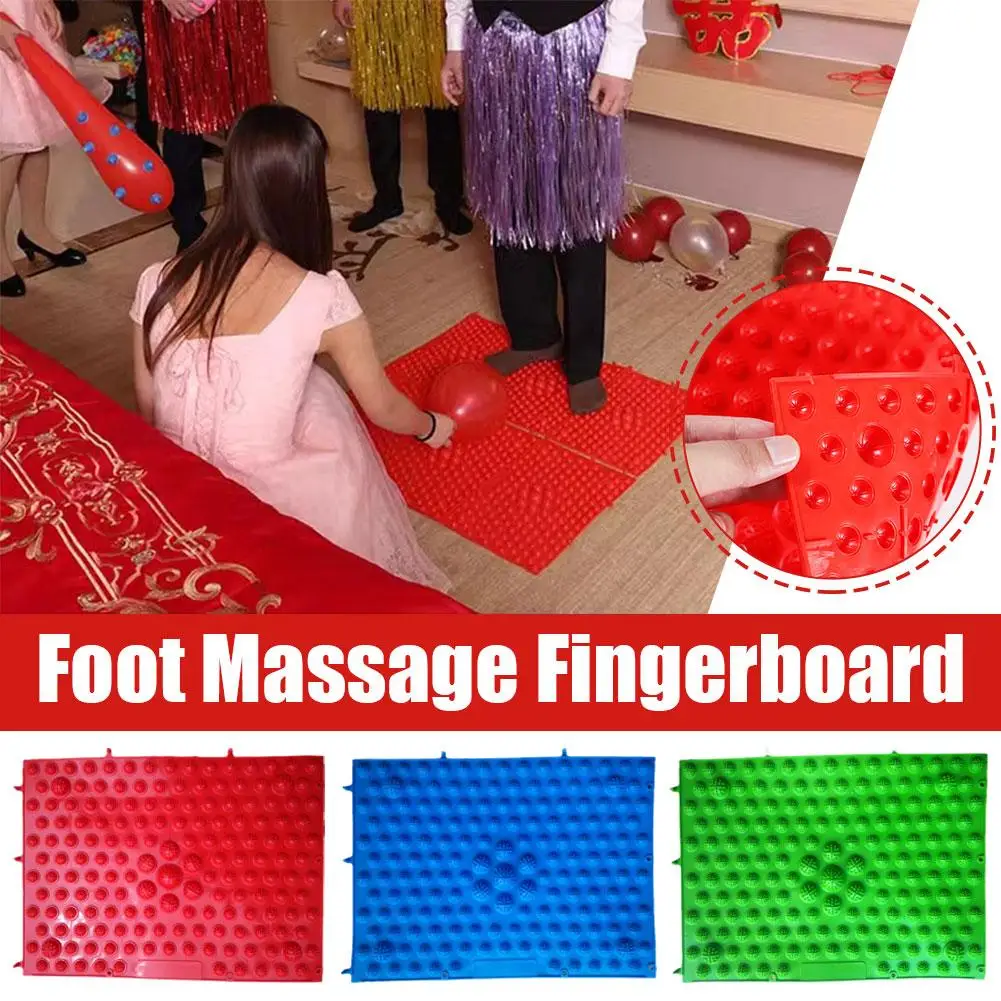 Foot Care Massage Pad Acupuncture Therapy Toe Plantar Pressure Blood Circulation Finger Foot Press Board 25x30cm