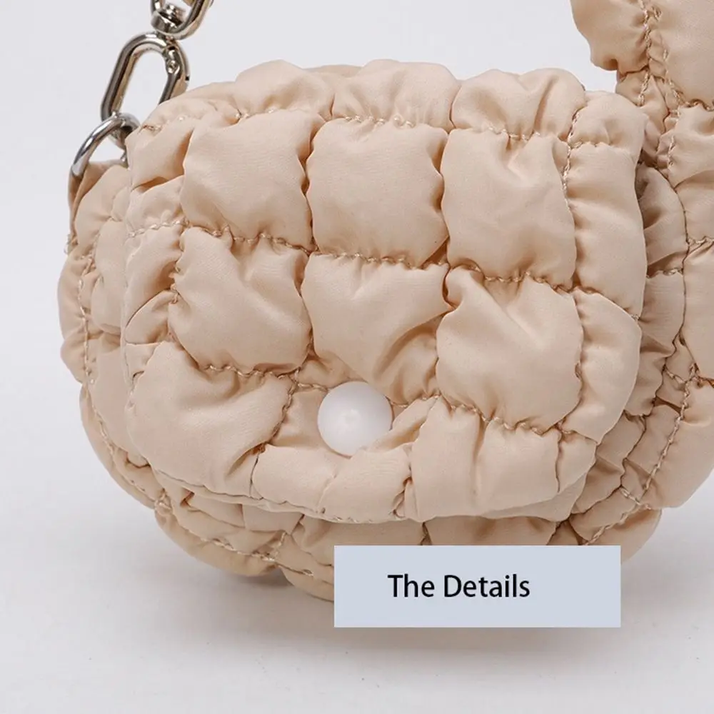 Mode Einfarbig Wolke Plissee Geldbörse Mini Handtasche Sling Tasche Anhänger Hängen Koreanischen Stil Geldbörse Ändern Lagerung Tasche