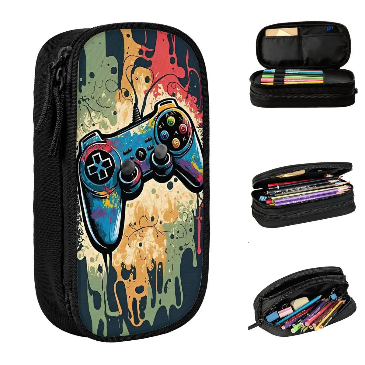 

Gamer Controller Game Pencil Case Lovely Pen Bags Girl Boy Big Capacity School Supplies Zipper Pencil Box