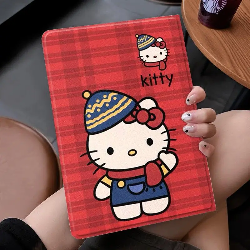 

Чехол Sanrio Hello Kitty в мультяшном книжном стиле для iPad Mini 5 6 7 8,3 Air 4 5 6 13 дюймов 2024 Pro 2022 8 9 10th Защитный чехол