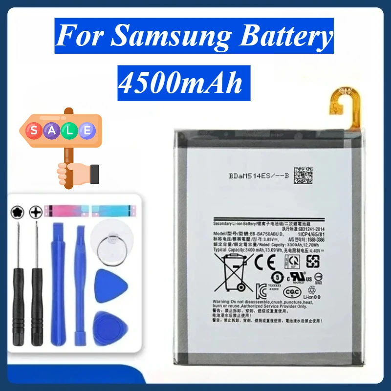 

Mobile Phone Batteries for Samsung Galaxy A10 A8S A7 2018 A105F A730X A750F G8870 M10F SM-A750F SM-A730X EB-BA750ABU Battery