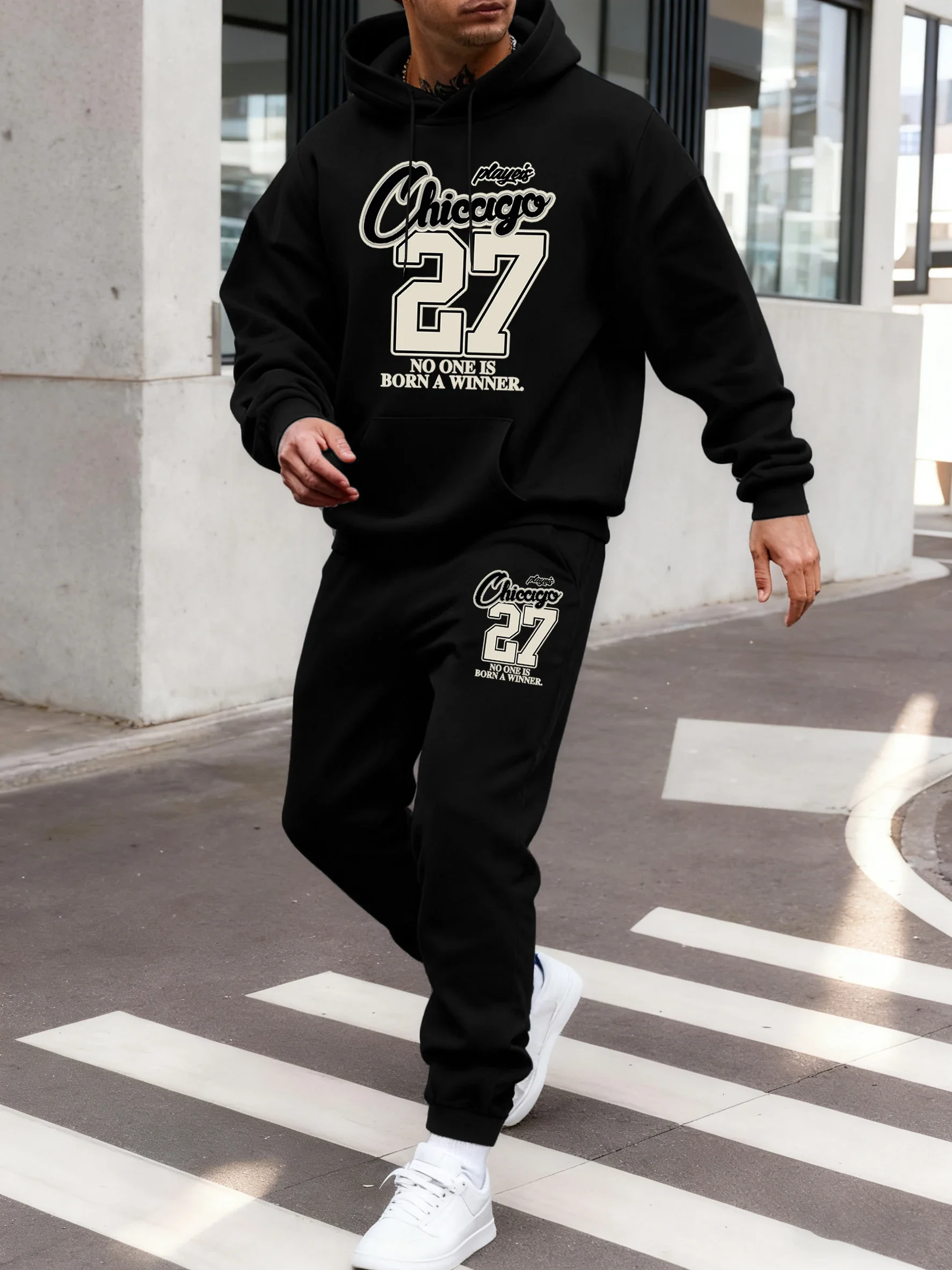 Nuevo modelo de Chicago para hombre. 27 sudaderas con capucha estampadas para hombre, un conjunto de ropa deportiva cómoda y versátil, ideal para el día a día y para practicar deportes.