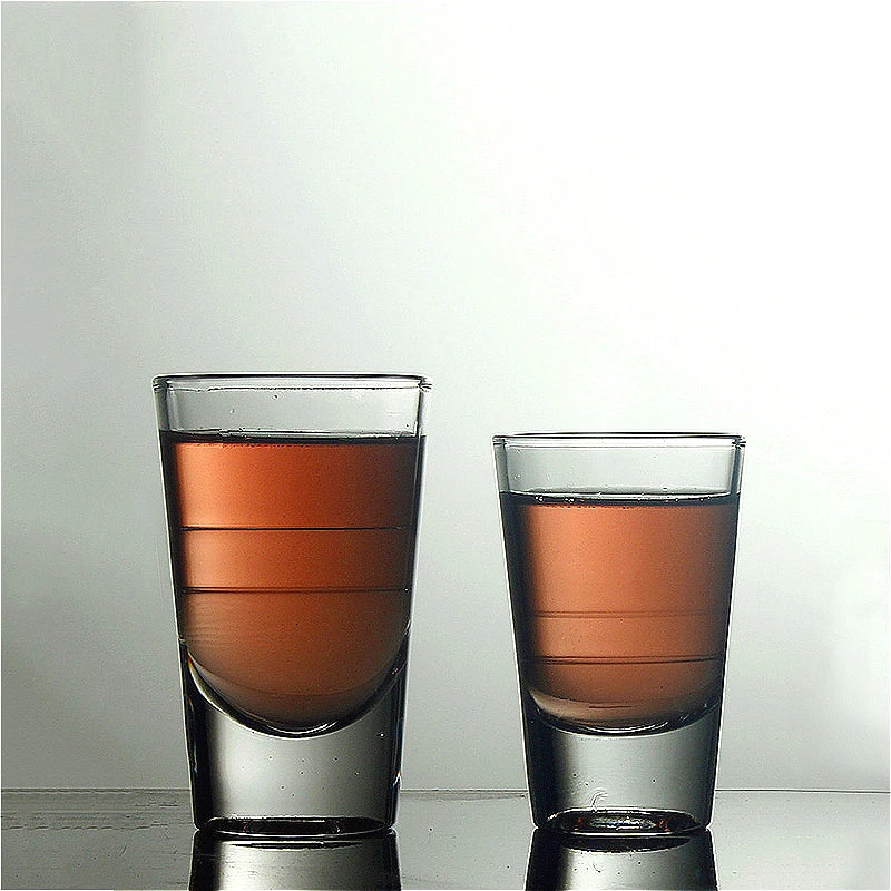 Copa de vino de lujo de 15ml/30ml/80ml/120ml, copa de vino de fondo grueso exquisita, barra de copa de Vodka transparente, copa de vino extranjera de alta gama