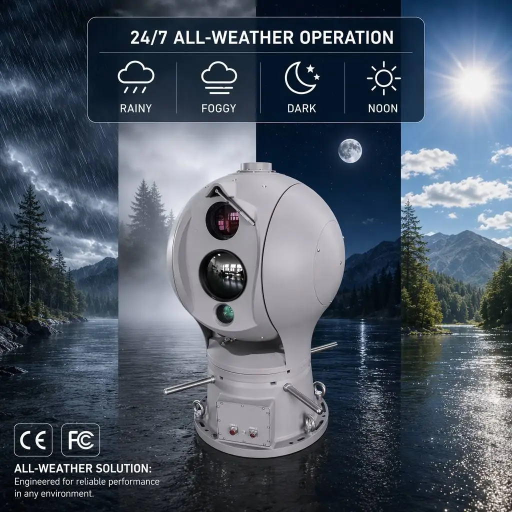 20KM Ultra-Long Range Monitoring System: AI-Powered Multi-Sensor Thermal PTZ Camera With Laser Night Vision