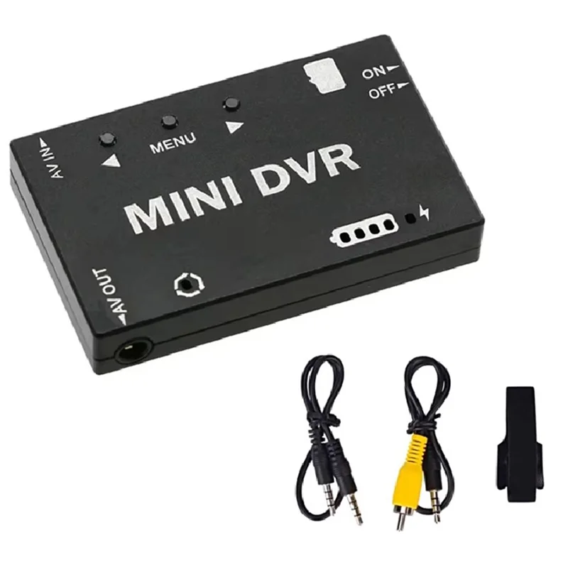 【Flash-Deal!】New Mini DVR Module NTSC / PAL Switchable Built-In Battery Video Audio FPV Recorder For RC Models Airplane Racing D