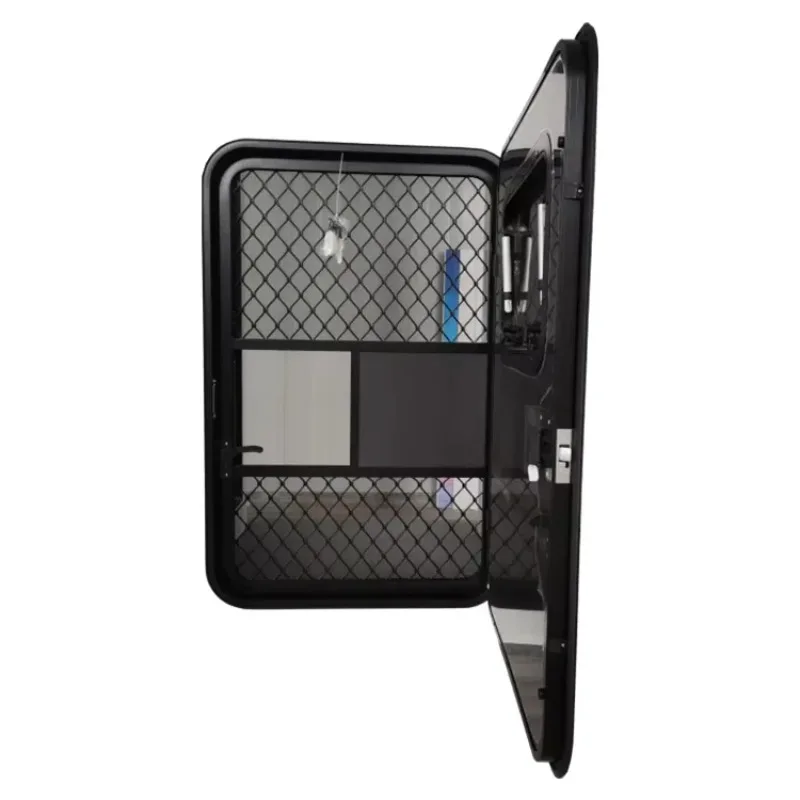 RV مقطورة سبائك الألومنيوم Tophung متمحور نافذة RV دخول الباب صالح لسمك الجدار 30-60 مللي متر #5