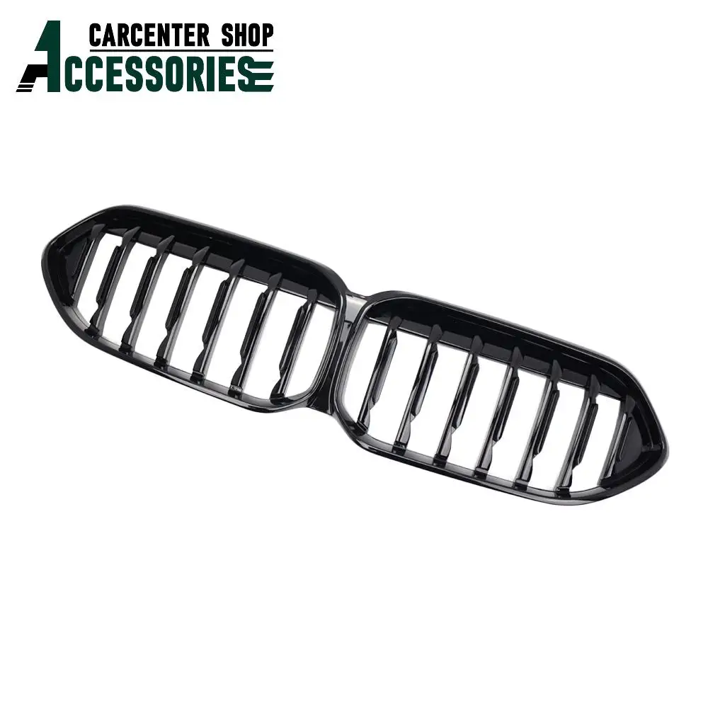 

1X Front Kidney Bumper Grill for BMW F44 Grille 2 Series Gran Coupe Glossy Black ABS Plastic Dual Slats Car Racing Grilles 2021+