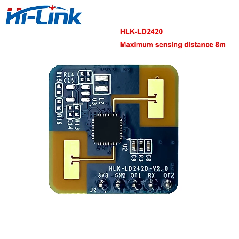 Hi-Link New Mini 3.3V 50mA HLK-LD2420 High Performance 24GHz Radar Module With One Transmitter And One Receiver Antenna