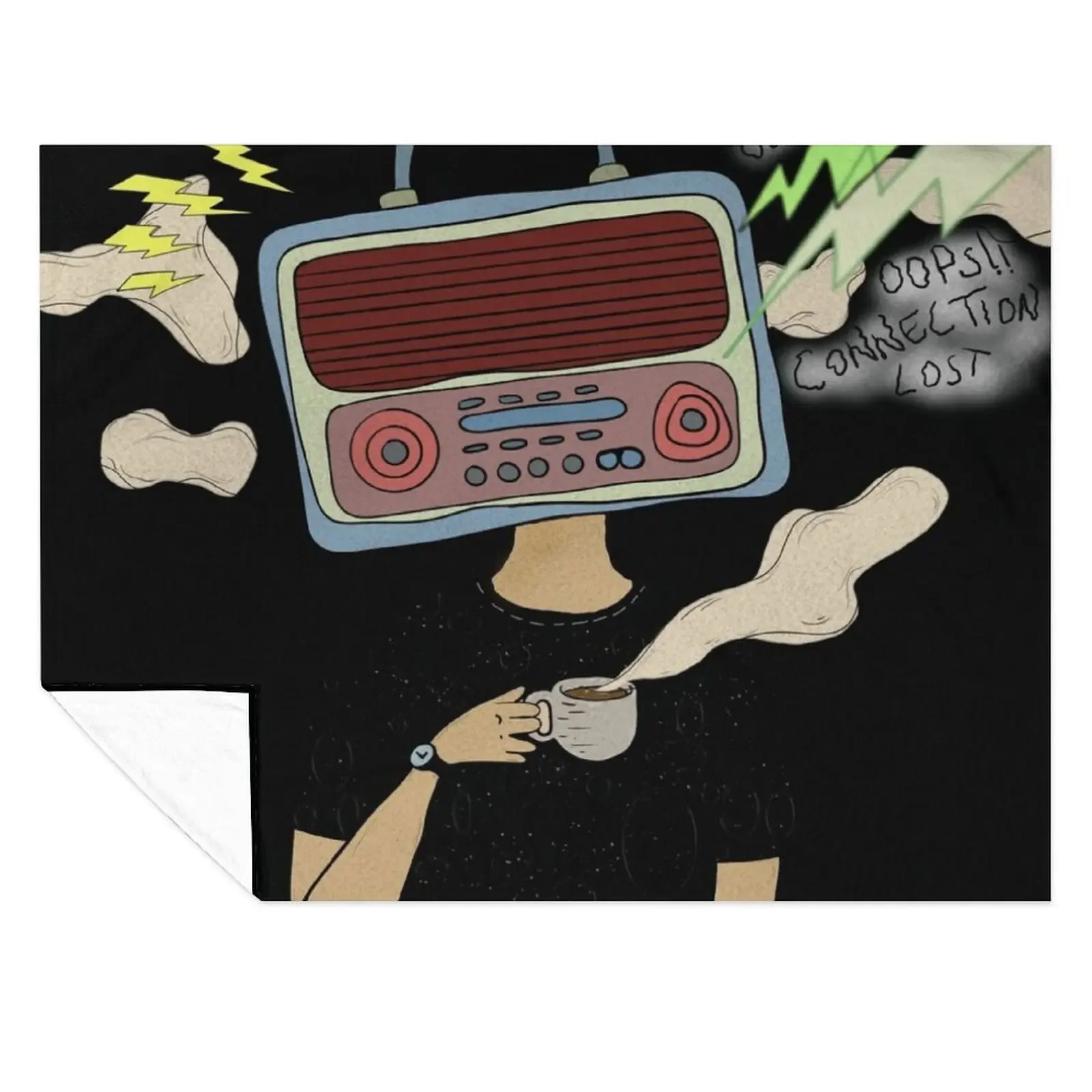 

Radiohead Throw Blanket Blankets For Sofas Warm valentine gift ideas Loose Blankets
