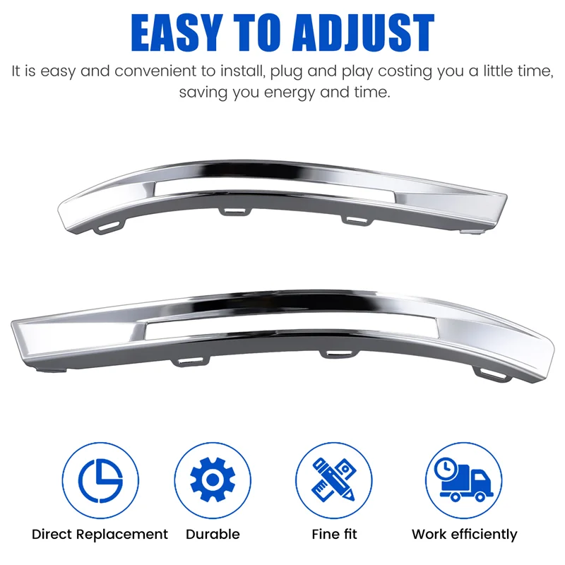 

Left&Right Front Bumper Fog Light Trim Frame Cap Running Light Cover For Benz C-Class W204 C63 AMG 2048853174 2048853274-A14Z