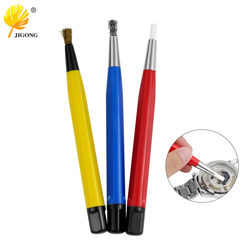 watch stain removal pen, watch jewelry cleaning pen, copper wire steel wire nylon glass fiber brush, movement stain removal and