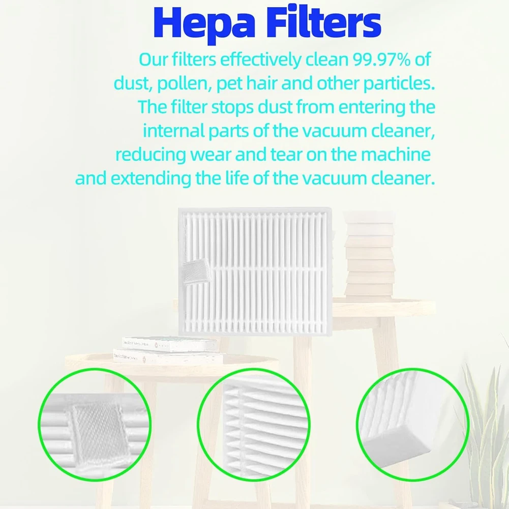 AA94-For Honiture V8 Pro Robot Vacuum Cleaner Main Side Brush Hepa Filter Mop Cloth Replacement Accessories Kit