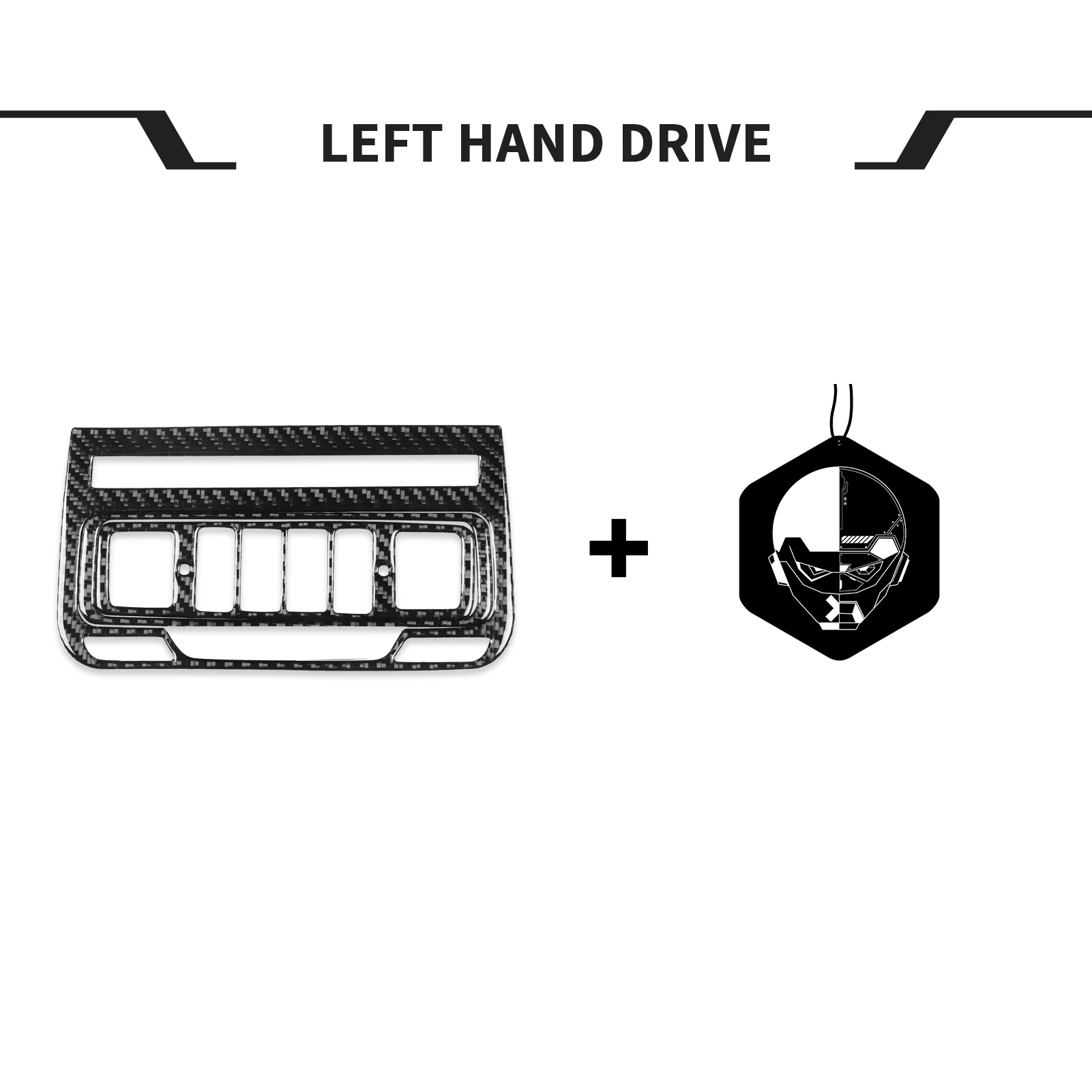 لفورد اكسبلورر 2020-2023 ألياف الكربون السقف الأمامي القراءة ضوء مصباح لوحة غطاء الزخرفية اكسسوارات السيارات الداخلية ملصق