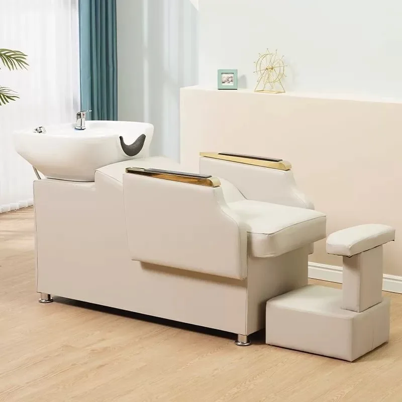 Customizable Color Shampoo Salon Furniture, Shampoo Bed, Shampoo Chair with Bowl