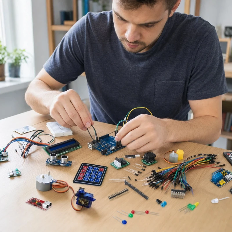 Uno R3 Upgraded Starter Kit Full Electronic Component Modules  Entry‑Level Diy Hobby Kit For Open Source Electronics Learning