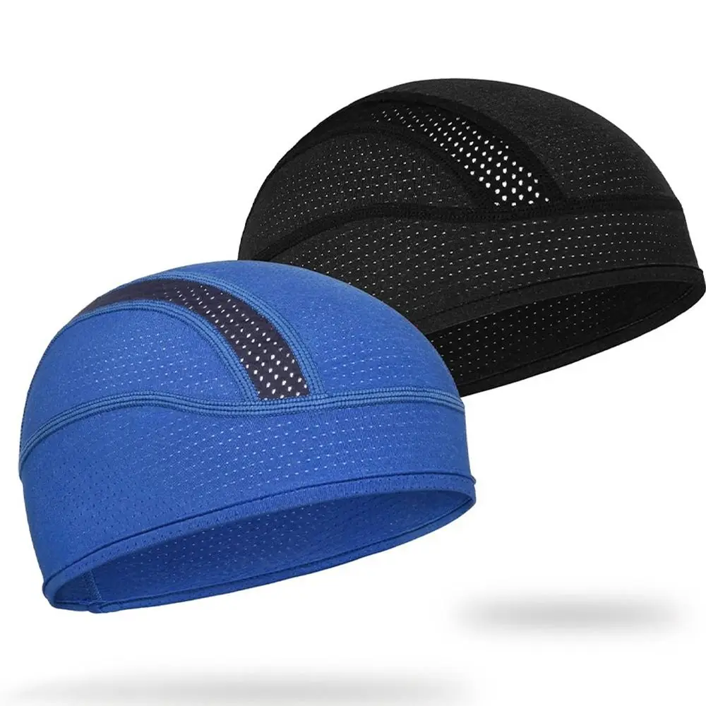 Simple Quick Dry Helmet Inner Cap Breathable Sweat Absorption Beanie Cap Sport Mesh Hat For Women Men Unisex