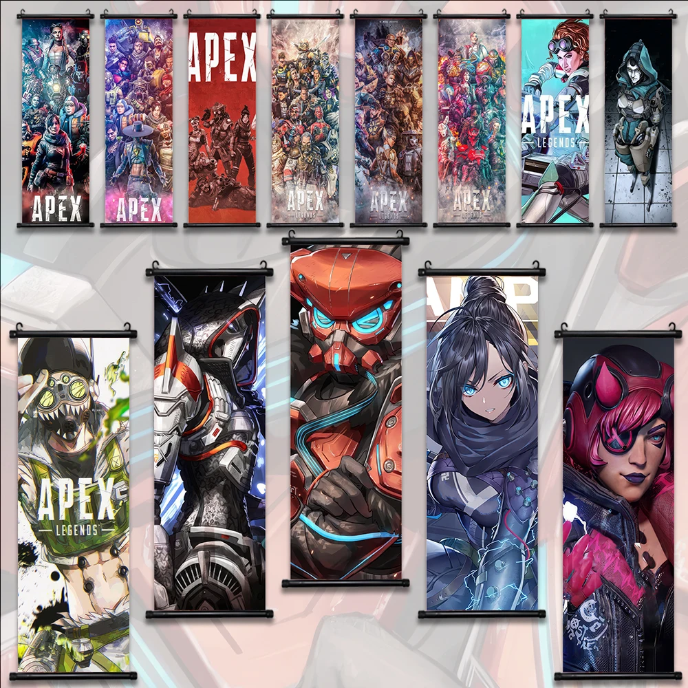 APEX GAME GIBRALTAR Figures Wallpaper Wall Artwork Canvas Painting Print Hanging Scroll Poster WRAITH Home Decoration Art Gift