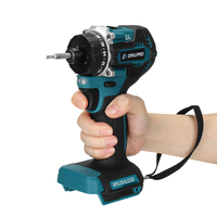 Drillpro 1000W 18V 20+1 Brushless Motor Electric Screwdriver 27-280NM Torque 1300mAH with Dual Speed for Mak 18V Battery