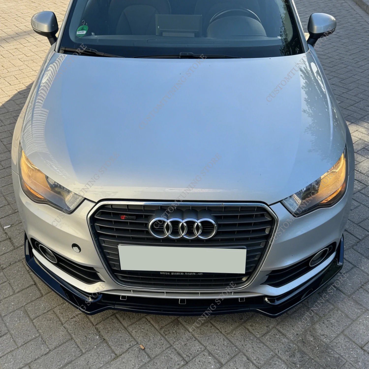 

Спойлер-диффузор Max Style Gloss Black для переднего бампера, канарды для Audi A1 8X Ego 2-дверный 2010-2014 (до рестайлинга), тюнинг