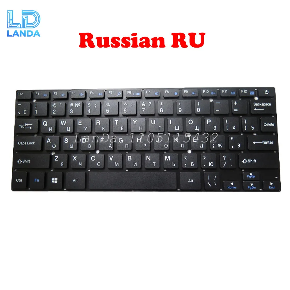 Клавиатура RU IT FR для Jumper EZbook 3SE 3SL для ONDA XIAOMA 41 XM41 OW114 MB27716008-BZ YXT-NB93-48 PRIDE-K2697 Новый