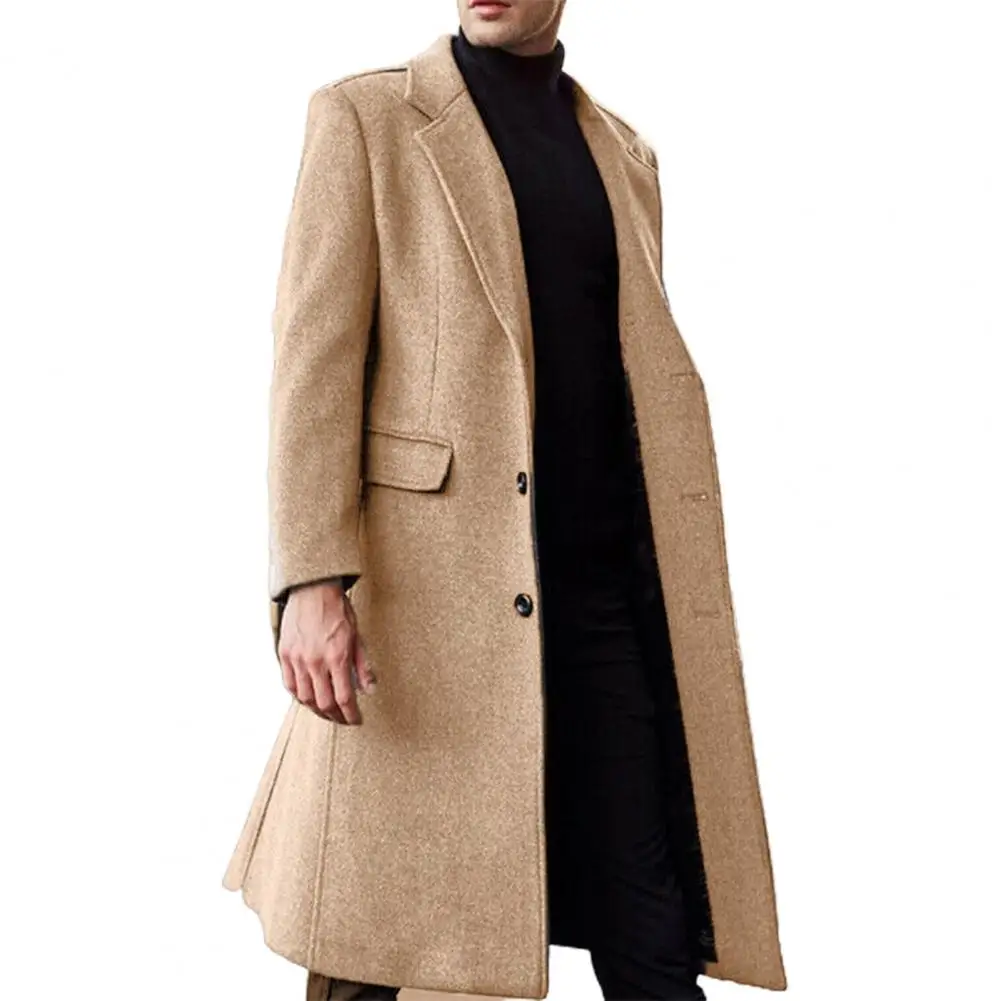 Winter Men Long Coat Casual Fashion Jackets Man Luxury Outerwear Overcoat Business Windbreaker Streetwear Male Clothes