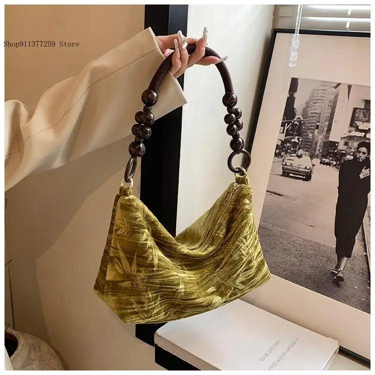 New Chinese Style Handbag for Women In Summer Simple and Fashionable Embroidery Niche and Versatile Underarm Shoulder Bag