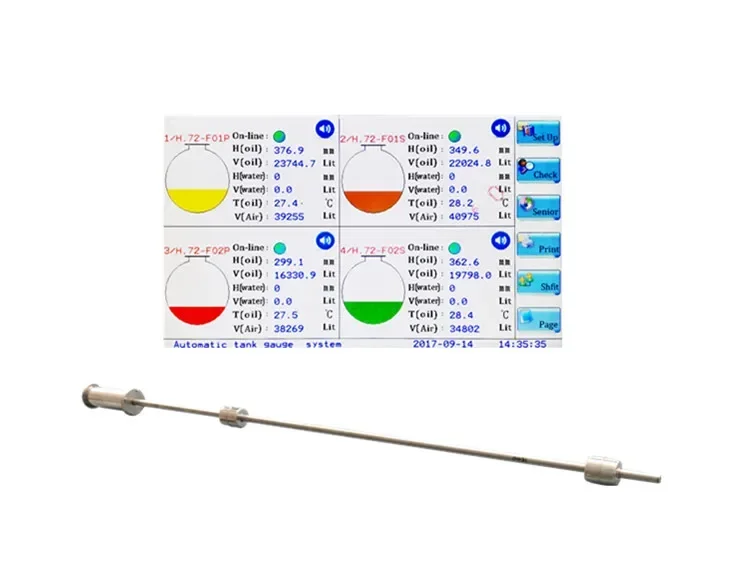 

petrol station modbus protocol fuel tank ATG , stainless steel 316 oil level sensor