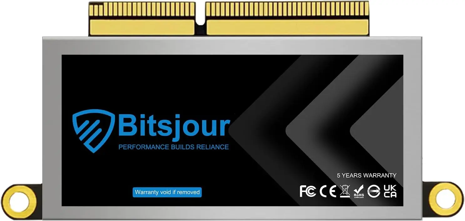 

NVMe SSD for MacBook Pro A1708 2016-2017 Non-Touch Bar, Original Interface, M.2 PCIe 3.0, Internal Hard Drive Replacement