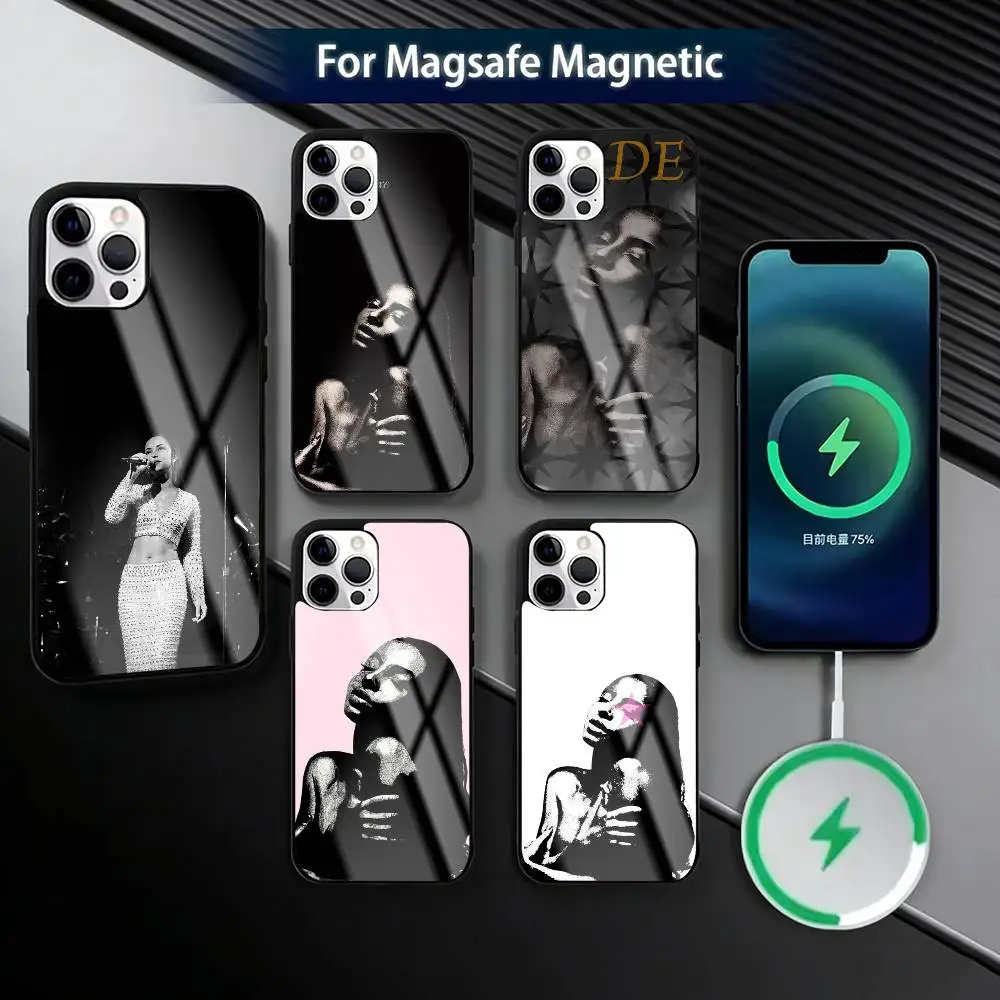 

S-Sade Adu Phone Case For iPhone17,16,15,14,13,12,11 Plus,Pro Magnetic For Magsafe Wireless Charging