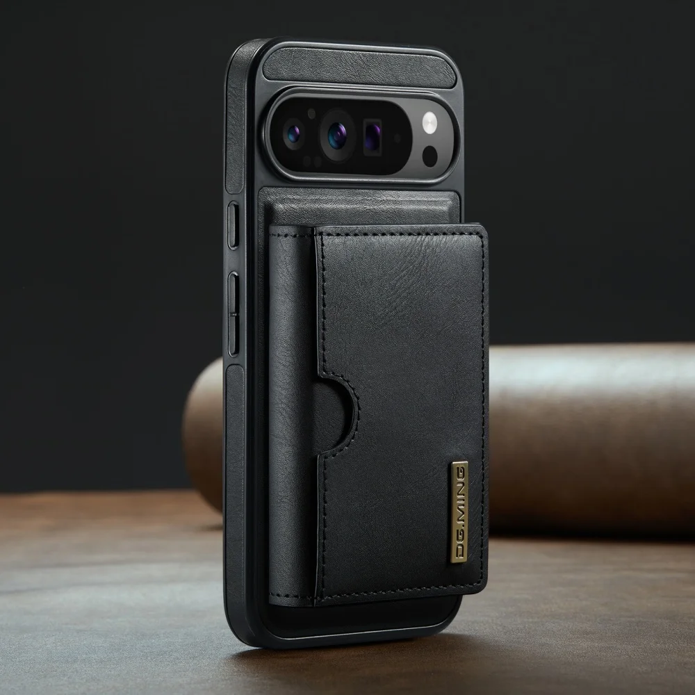 M6 For Pixel 9 Pro XL Magnetic Wallet Protective Case For Google Pixel 9 Pro 2-in-1 Split Phone Case