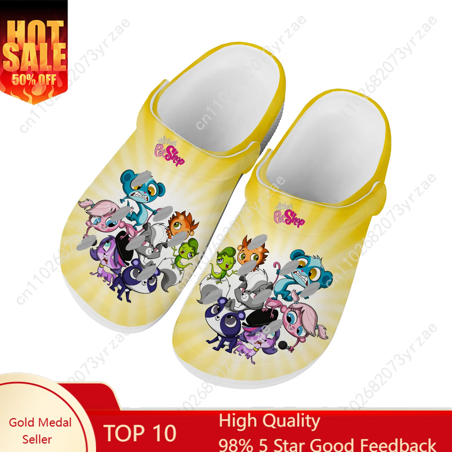 

Littlest Pet Shop Home Sandal Hot Cartoon Game Men Women Teenager Fashion Built Water Shoes Beach Custom Slippers Sandals