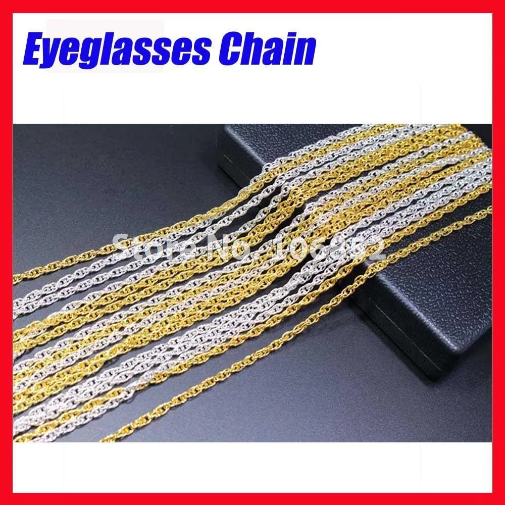 20pcs Silver Metal Sunglasses Reading Glasses Eyewear Eyelasses Cord Chain Retainer Strap Lanyard  Free Shipping