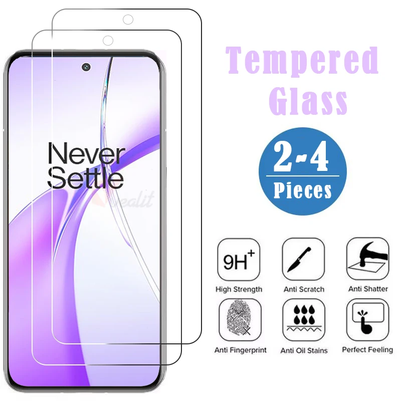 2/3/4 Piece HD Tempered Glass for OnePlus Ace 3V 2V 10T 10R 9RT 9R 9 8T Screen Protector for Nord N30 N20 SE N300 N200 Glass