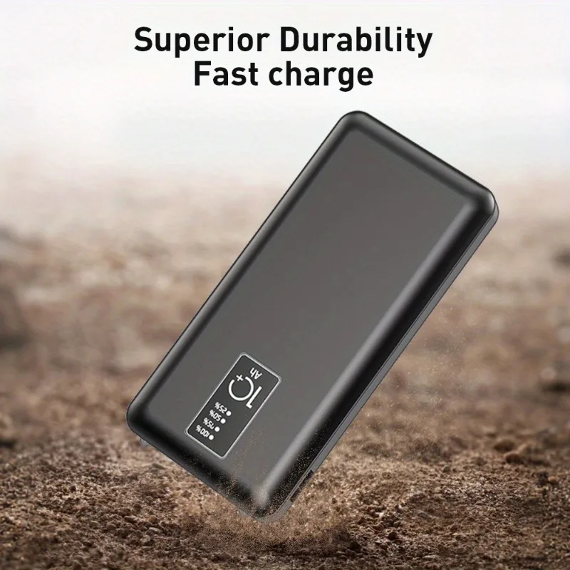 

Портативный блок питания емкостью 10000 мАч со светодиодным дисплеем питания | Резервный аккумулятор для экстренной помощи на открытом воздухе, незаменимый для путешествий, экскурсии