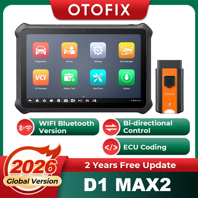 

OTOFIX D1 MAX2 ECU Coding Diagnostic Scanner Bi-Directional Scan Tool All System Scan Tool 2 Years Updates FCA SGW CANFD DoIP