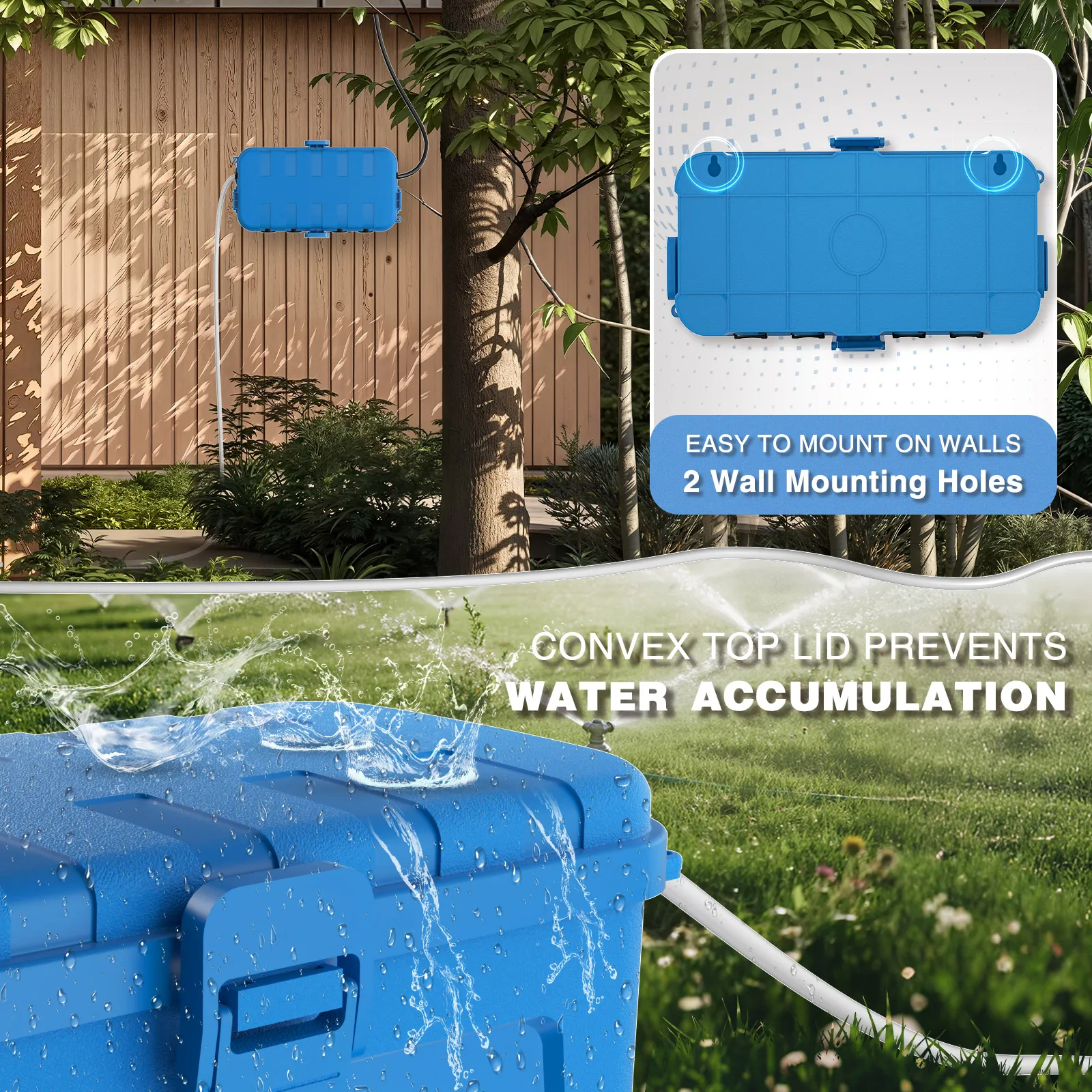 

Waterproof Outdoor Electrical Box 29*13*10cm Outdoor Extension Cord Cover Weatherproof Connection Box for Outside Power Cord