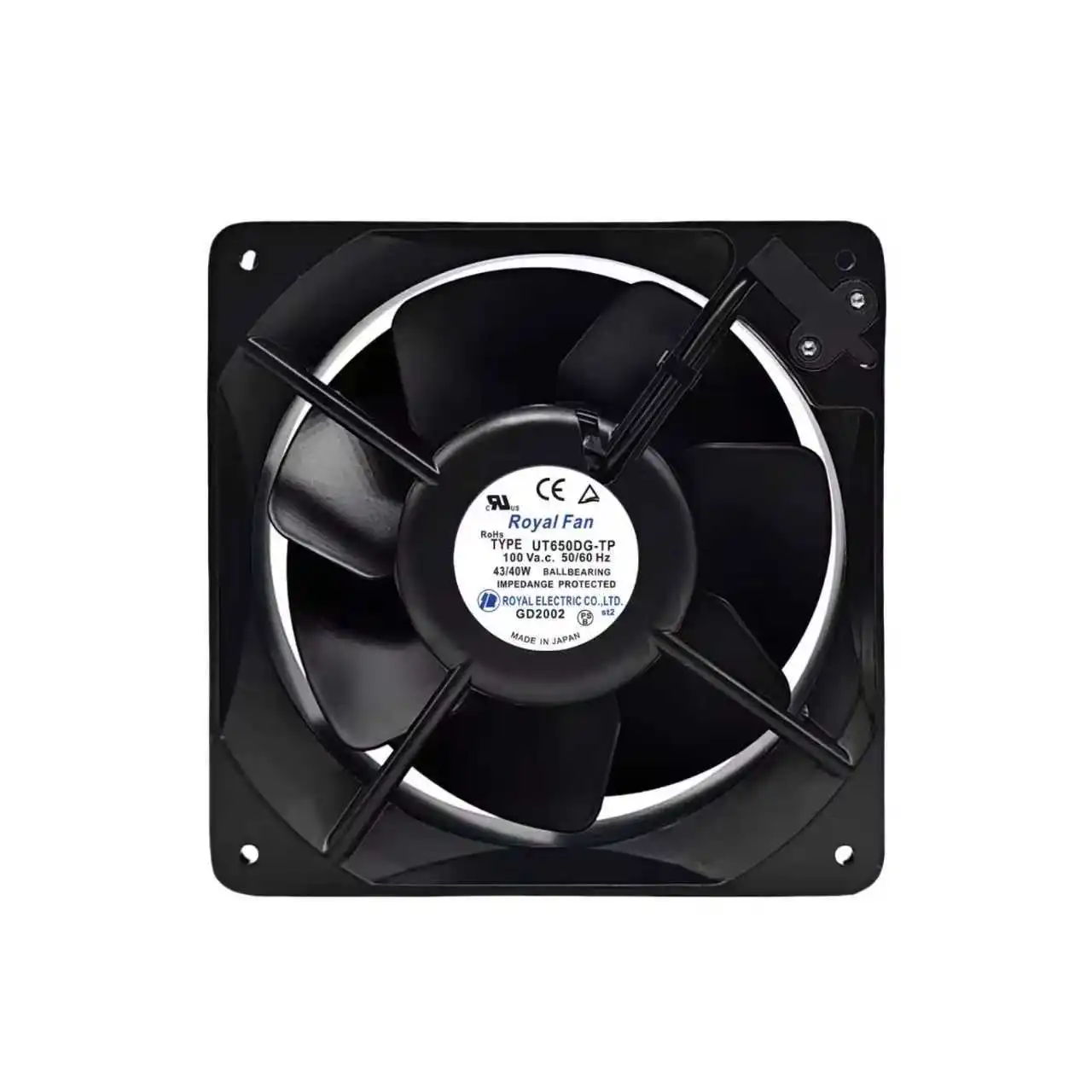 Original ROYAL FAN UT650DG-TP 160x160x55mm Industrial Cooling Fan - 100V 31W 2800RPM High-Temperature Resistant