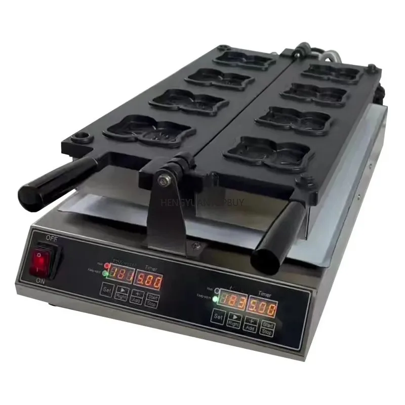 Digital Display Egg Waffle Machine 110V 220V Electric Cheese Waffle Maker MachineShape Waffle Machine
