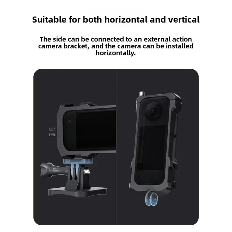 ل ONE X3 إطار توسيع متعدد الوظائف سبائك الألومنيوم قفص واقي تعزيز استقرار الكاميرا ملحق تصاعد الدعم #6