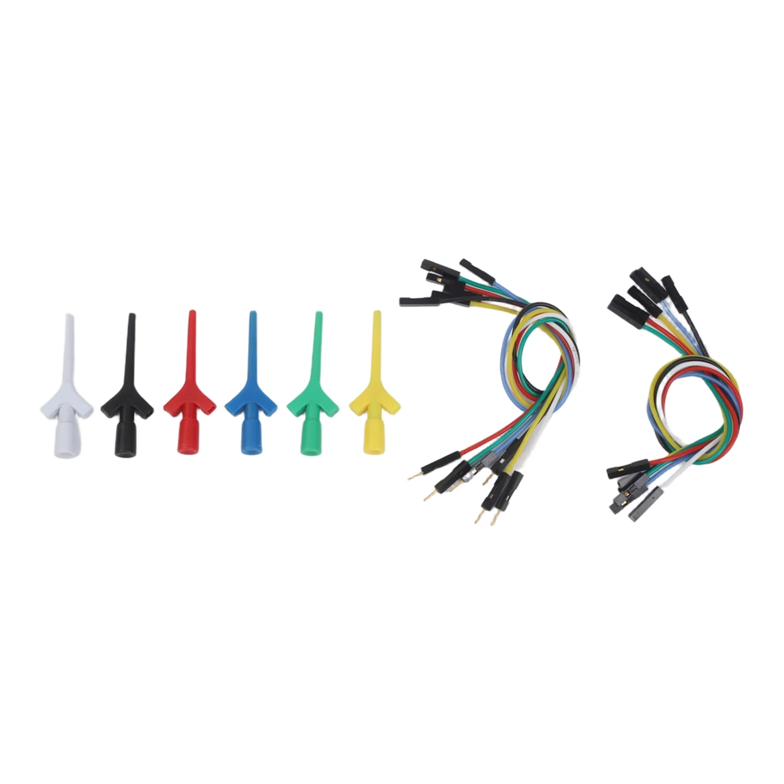 IC Test Clip Kit with Silicone Leads Featuring Springhook Mechanism for Stable Multimeter and Logic Analyzer Testing