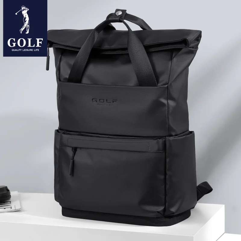 GOLF Fashion Backpacks Men Stylish Laptop Backpack 15 6 Inches Oxford Back Pack Black Waterproof Commuter Travel Anti Theft Bag