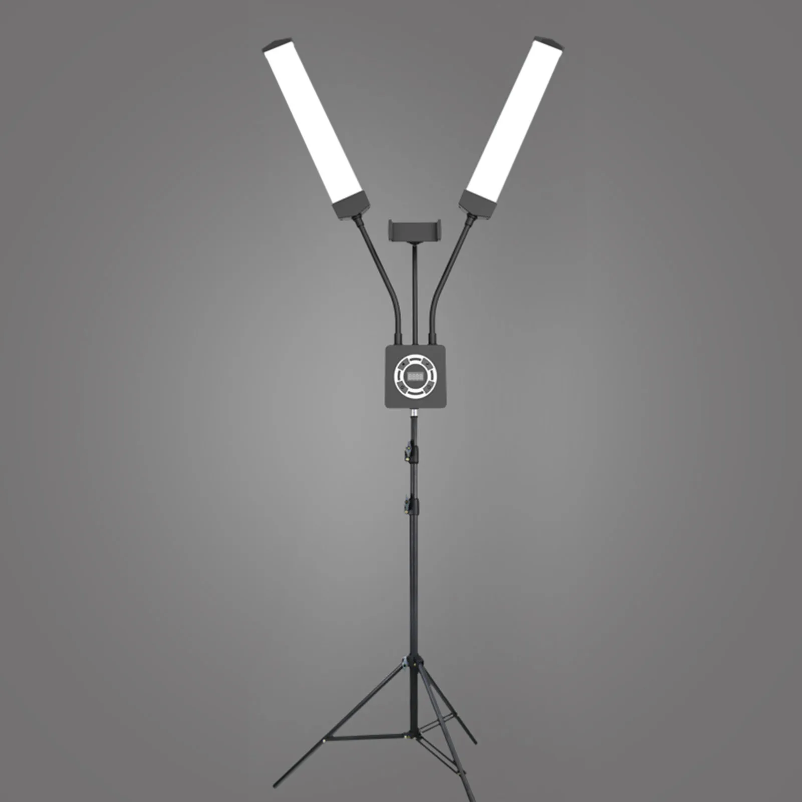 40 واط مزدوجة الأسلحة LED ملء الضوء مع حامل هاتف 3200K ‐ 5600K قابلة للطي 3 طرق LED عصا ملء الضوء للتصوير الفوتوغرافي بالفيديو المباشر #6